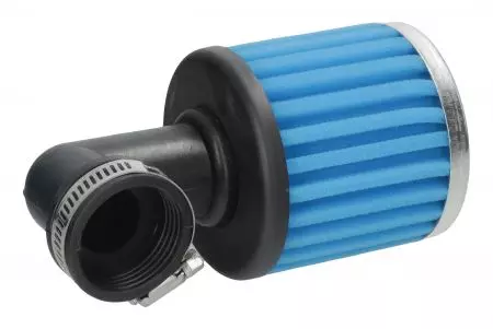 Kónický filter vysoký 38 mm uhol 90 stupňov valec modrý-2
