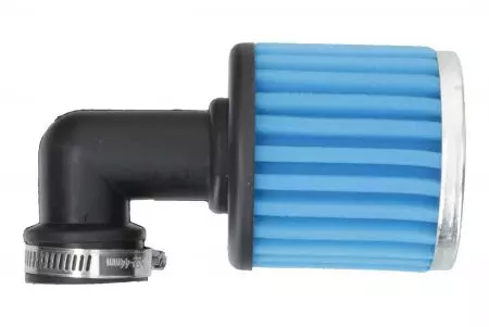 Kónický filter vysoký 38 mm uhol 90 stupňov valec modrý-3
