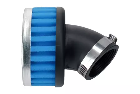 Filtr stożkowy niski 39 mm kąt 45 stopni walec niebieski - 186203