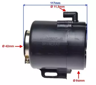 Kryt vzduchového filtru + vzduchový filtr Shineray XY250ST-4B-2