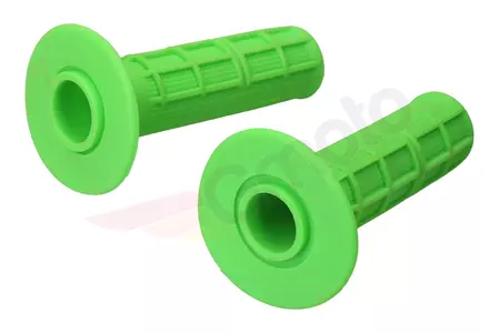 Gumy kierownicy manetki zielone kpl Cross Enduro-3