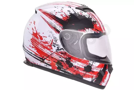 Motociklistička kaciga koja pokriva cijelo lice TN0700B-B2 Awina bijelo crvena M-2
