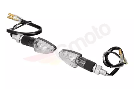 LED Mini uhlíkové biele tienidlo sada 2 ks. - 187166