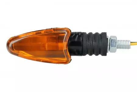 Ovaler Fahrtrichtungsanzeiger Carbon orange Glas links vorne/rechts hinten-3