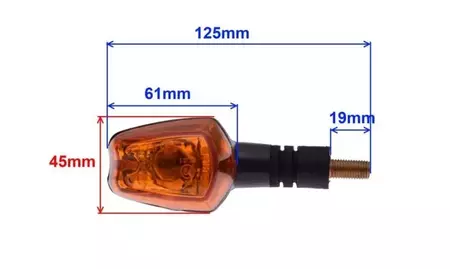 Richtingaanwijzer achterste diffusor links oranje CPI GTX 50 GTX 125-2