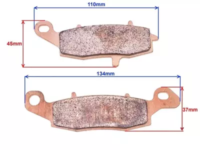 Plaquettes de frein or (2 pièces) Remplacement FA 229-2