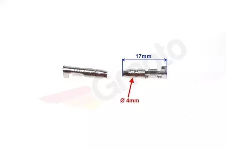 Mannelijke connector 4 mm rond 10 stuks-2