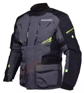 Leoshi Ford siva 4XL tekstilna motoristična jakna