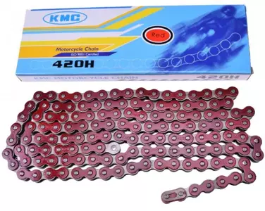 KMC 138-linkkinen vetoketju 420 punainen