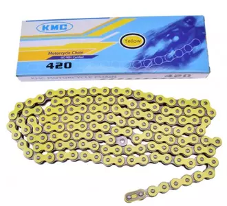 KMC 138-schakels aandrijfketting 420 geel