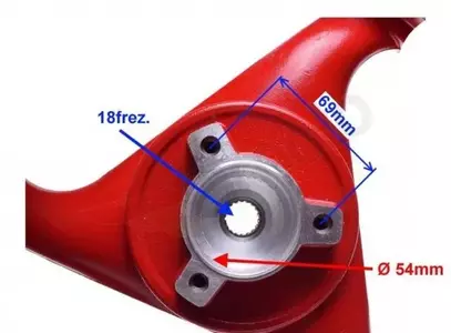 Cerchio posteriore freno a disco 2T 12x2,50-2