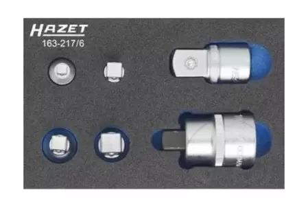 Zestaw adapterów 1/4 3/8 1/2 6 elementów Hazet - 163-217/6