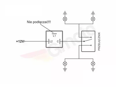 Interruptor do indicador de mudança de direção 12V 2x21W Ducati-4