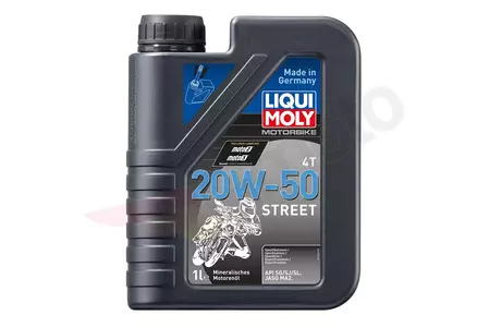 Olej silnikowy Liqui Moly Street 20W50 4T Mineralny 1 l - 1500