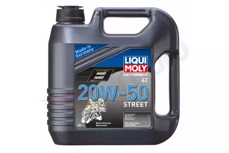 Olej silnikowy Liqui Moly Street 20W50 4T Mineralny 4 l - 1696