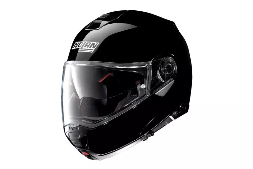 Nolan N100-5 Classic N-COM Glossy Black S casco moto jaw
