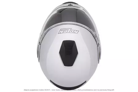 Nolan N100-5 Classic N-COM Metal Blanco XL casco de moto mandíbula-7