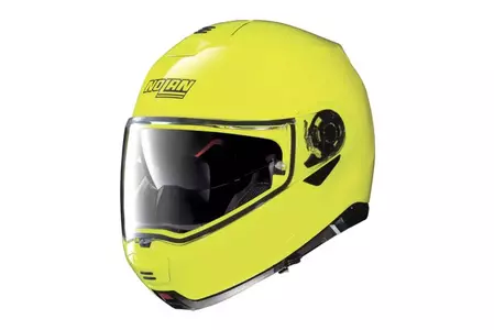 Nolan N100-5 Hi-Visibility N-COM Fluo Yellow XXXL motocikla ķivere.-1