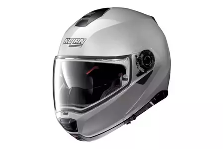 Nolan N100-5 Special N-COM Salt Silver L casco da moto a ganascia-1