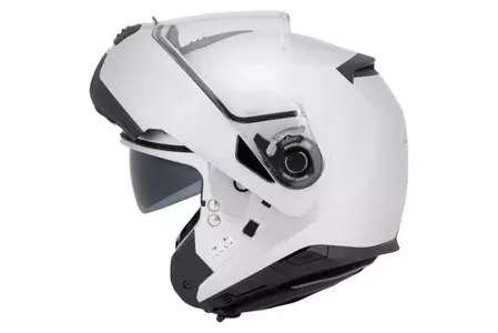 Nolan N100-5 Special N-COM Pure White L casque moto à mâchoire-3
