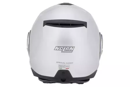 Nolan N100-5 Special N-COM Pure White L casco da moto a ganascia-6