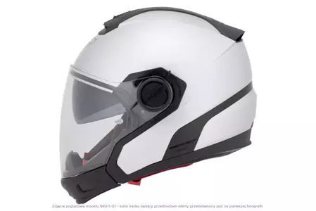 Nolan N40-5 GT Classic N-COM Metal White M Modular Motorcycle Helmet-2