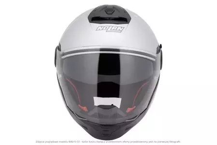Nolan N40-5 GT Classic N-COM Metal White M Modular Motorcycle Helmet-5