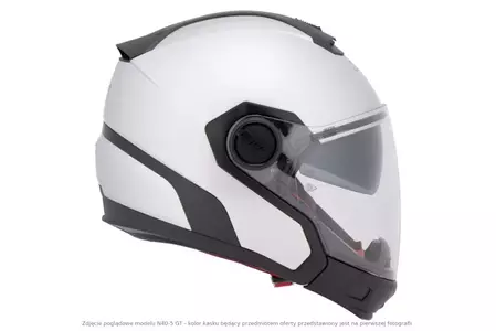 Nolan N40-5 GT Classic N-COM Metal White XS casco da moto modulare-4