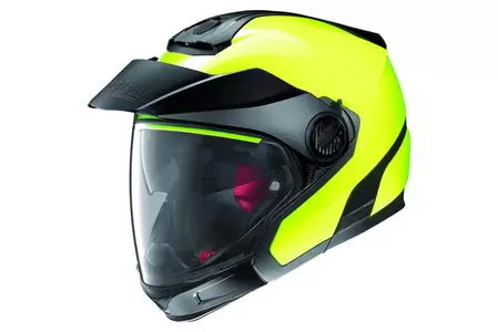 Kask motocyklowy modułowy Nolan N40-5 GT Hi-Visibility Plus N-COM Fluo Yellow XXS-1