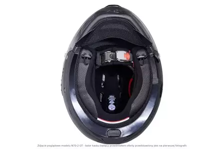 Nolan N70-2 GT Classic N-COM Glossy Black L casque moto modulable-8