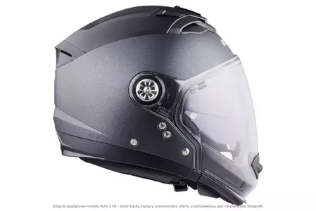 Cască de motocicletă Nolan N70-2 GT Classic N-COM Glossy Black S Modular Motorcycle Helmet-5