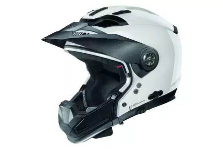 Nolan N70-2 GT Classic N-COM Metal White M Modular Motorcycle Helmet-2