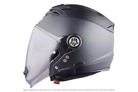 Nolan N70-2 GT Classic N-COM Metal White XL casco da moto modulare-5