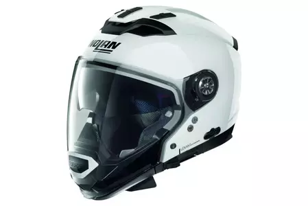 Nolan N70-2 GT Classic N-COM Metal White XXL Modular Motorcycle Helmet - N7G000027-005-XXL