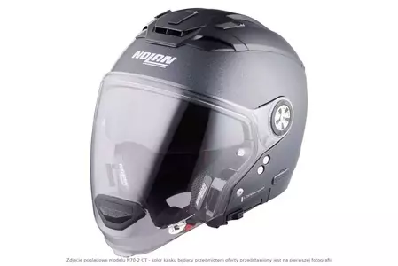 Nolan N70-2 GT Classic N-COM Metal White XXL Modular Motorcycle Helmet-3