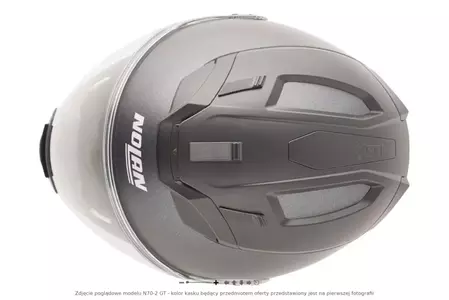 Nolan N70-2 GT Classic N-COM Metal White XXXL Modular Motorcycle Helmet-10