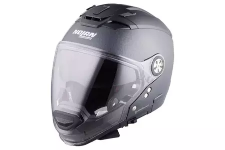 Modularna motoristična čelada Nolan N70-2 GT Special N-COM Black Graphite L - N7G000420-009-L