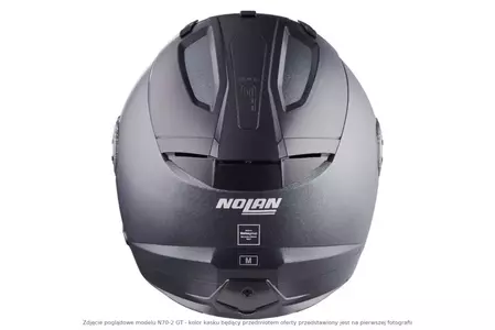 Modularna motoristična čelada Nolan N70-2 GT Special N-COM Metal Black XXS-7