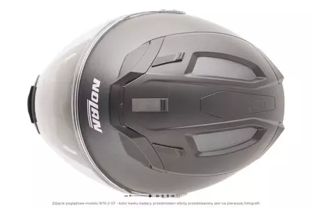 Modularna motoristična čelada Nolan N70-2 GT Special N-COM Metal Black XXS-9