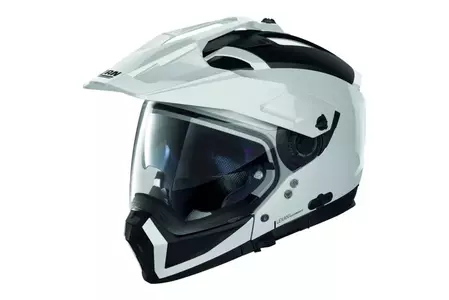 Nolan N70-2 X Classic N-COM Metal White L casque moto modulable - N7X000027-005-L
