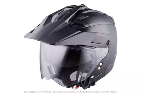 Nolan N70-2 X Classic N-COM Metal White S casco da moto modulare-2