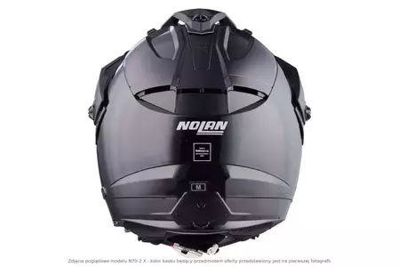 Casco de moto modular Nolan N70-2 X Classic N-COM Metal Blanco XL-7
