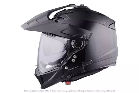 Kask motocyklowy modułowy Nolan N70-2 X Classic N-COM Flat Black S-3