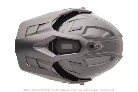 Capacete modular para motociclistas Nolan N70-2 X Classic N-COM Flat Black S-8
