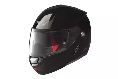 Nolan N90-2 Classic N-COM Glossy Black L motociklistička kaciga koja pokriva cijelo lice-1