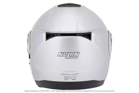 Nolan N90-2 Classic N-COM Metal Blanco L casco moto mandíbula-6