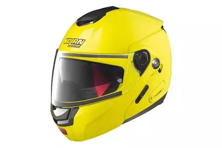 Kask motocyklowy szczękowy Nolan N90-2 Hi-Visibility N-COM Fluo Yellow XXS-1