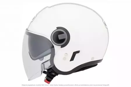 Nolan N21 Visor Classic Metal White L casco moto open face-2