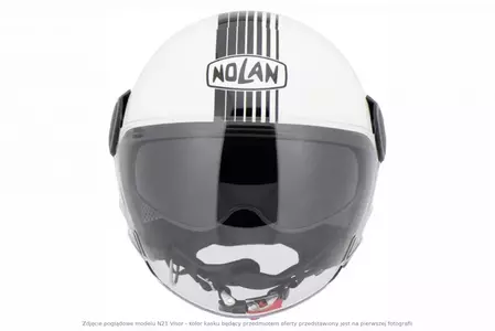 Nolan N21 Visor Classic Metal White L atviro veido motociklininko šalmas-4