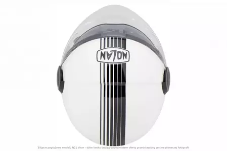 Nolan N21 Visor Classic Metal White M casco moto open face-6